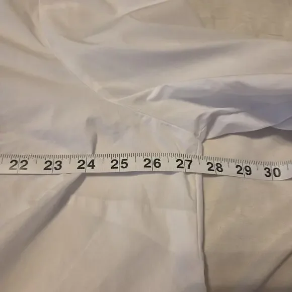 Soft Surroundings Shirt Womens 3X White Pearl Beaded Button Up Tunic Long Sleeve - Picture 9 of 11